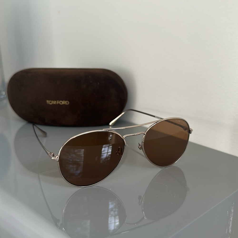 Tom Ford -  Ace Aviator Sunglasses